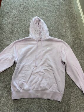 Nike Light Pink Hoodie with White Swoosh